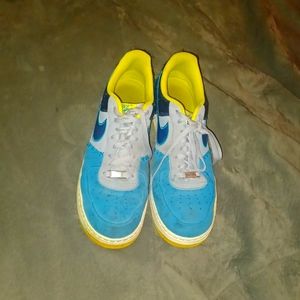 Blue and Grey '82 air force ones